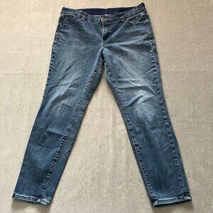 Jag Mid Rise Skinny Jeans Women Size 16/33 Blue Denim Stretch Casual Pockets